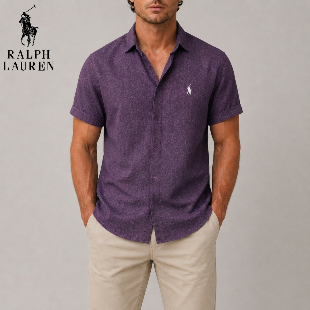 Textured Short Sleeve Shirt || Clearance Sale