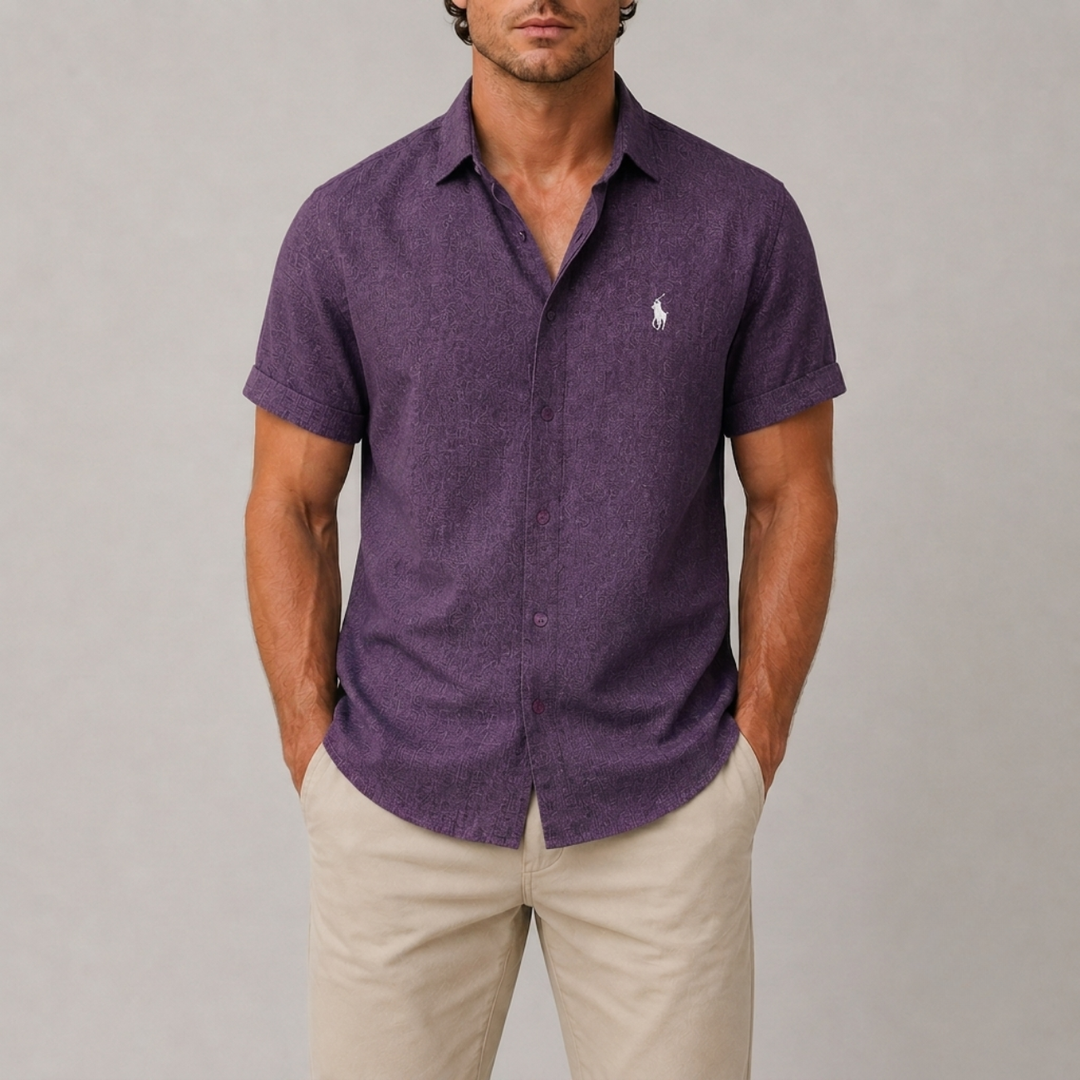 Textured Short Sleeve Shirt - Clearance Sale