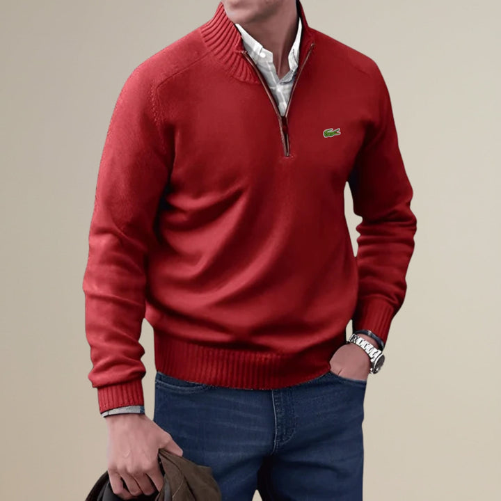 Knitted Half-Zip Sweater - Clearance Sale