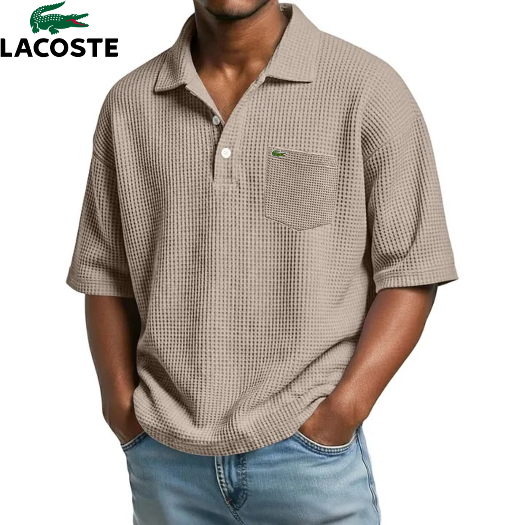Textured Short-Sleeve Polo || Clearance Sale