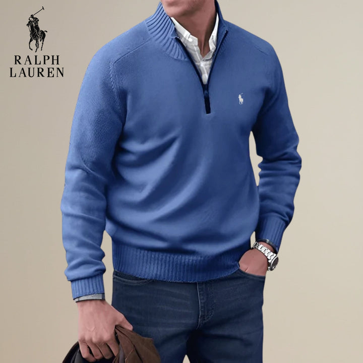 Knitted Half-Zip Sweater || Clearance Sale