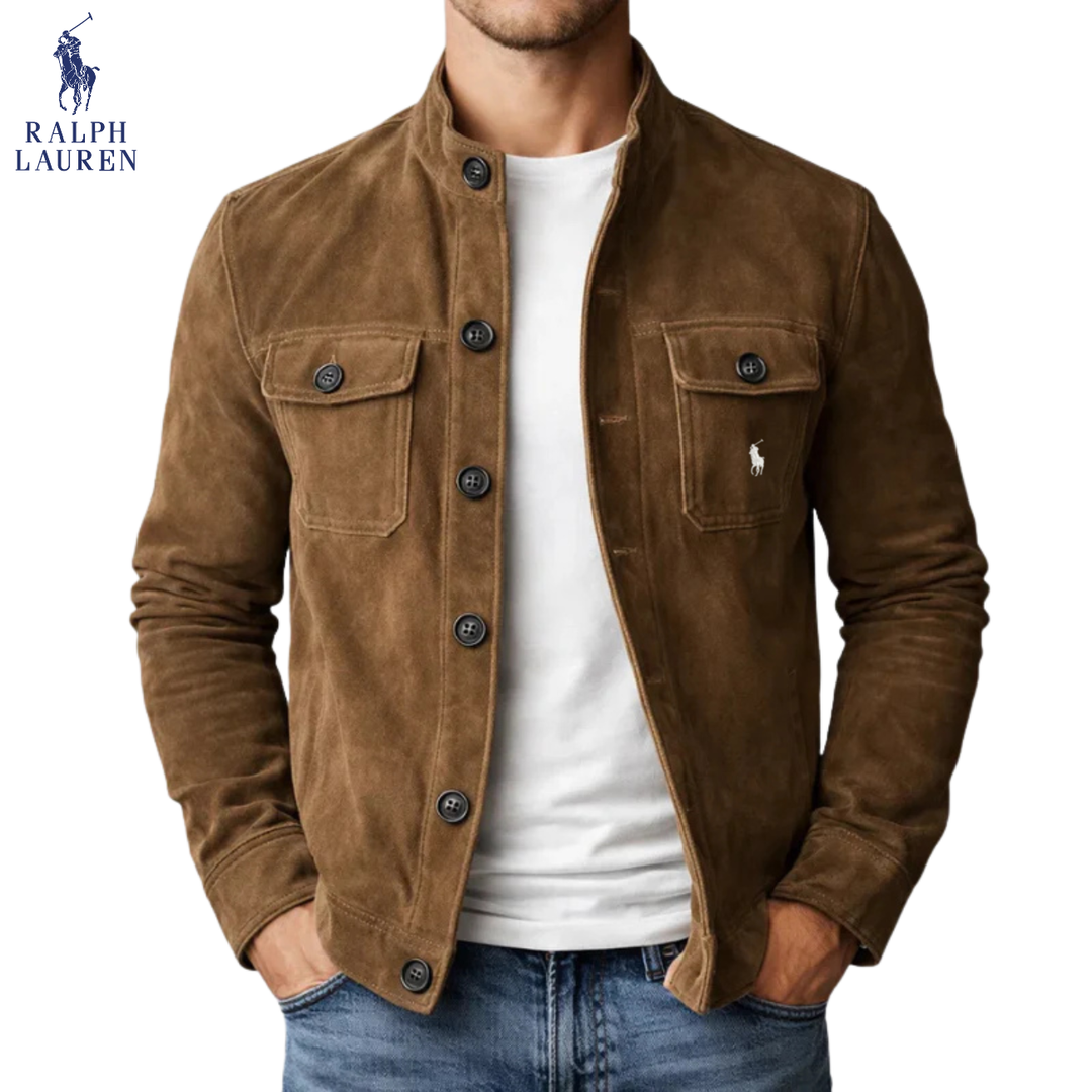 Classic Suede-Style Button Jacket || Clearance Sale