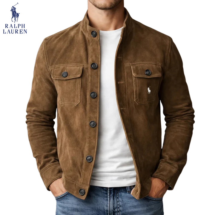 Classic Suede-Style Button Jacket || Clearance Sale