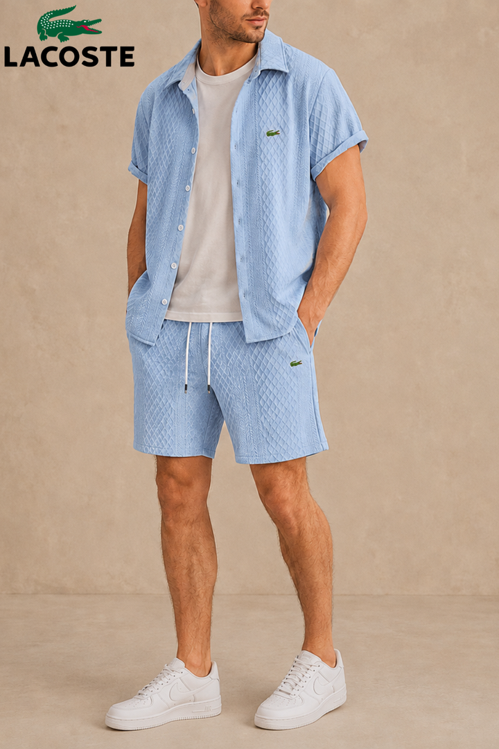 Summer Knit Shirt and Short Set || Clearance Sale