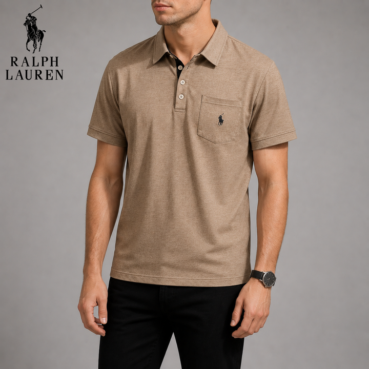 Textured Piqué Pocket Polo || Clearance Sale