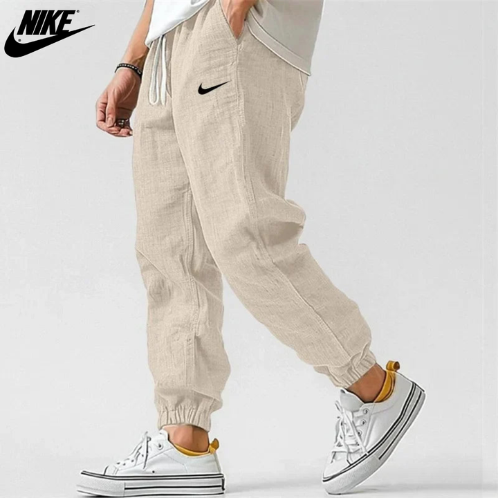 Relaxed Fit Linen Jogger Pants || Clearance Sale