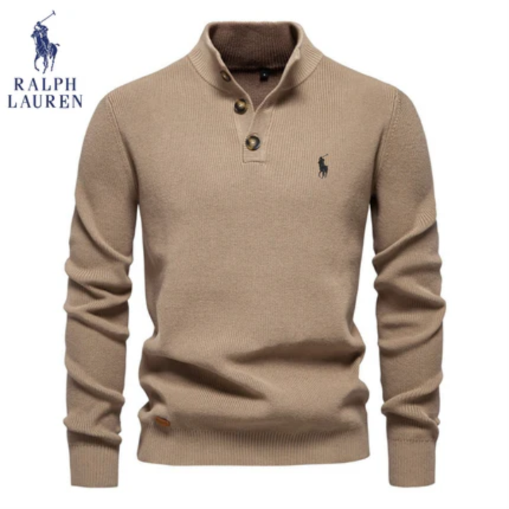 Premium Knit Henley Sweater - Clearance Sale