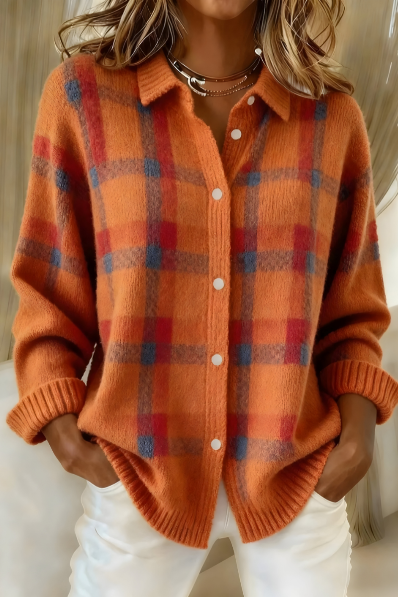 Camille™ | Plaid Cardigan