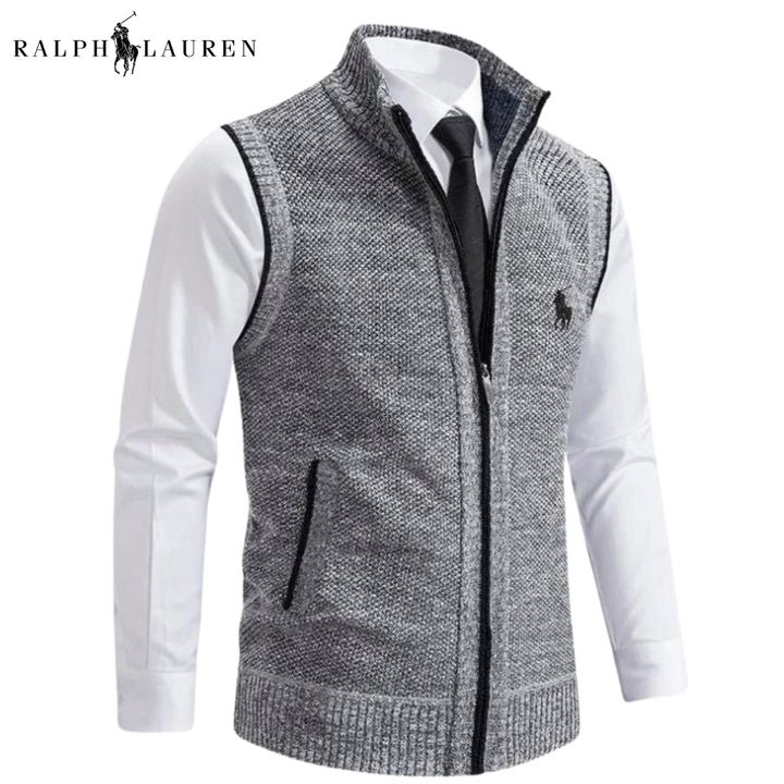 Men Classic Knit Zip-Up Vest || Clearance Sale