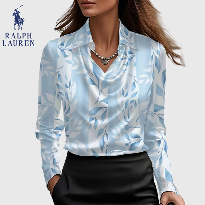 Silk Floral Blouse || Clearance Sale