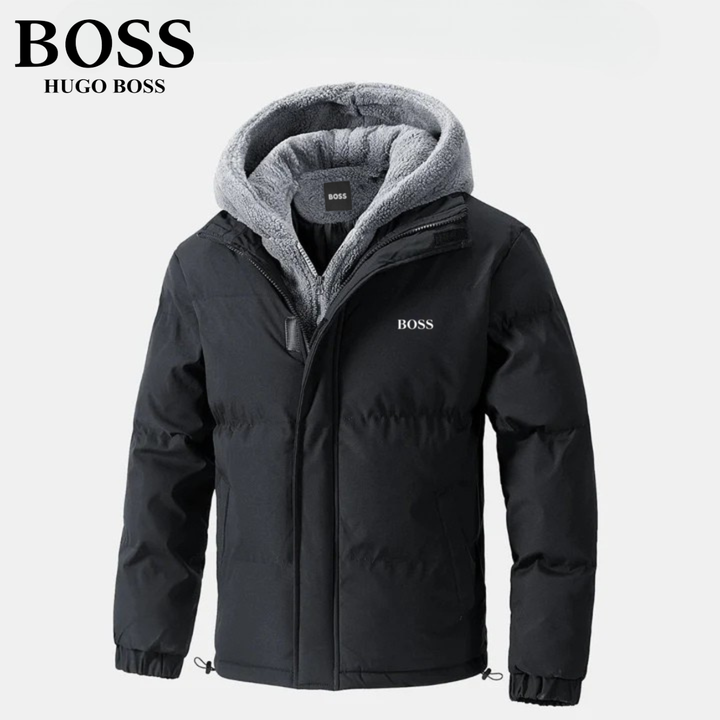 Padded Winter Jacket with Fleece Hood || CLEARANCE SALE