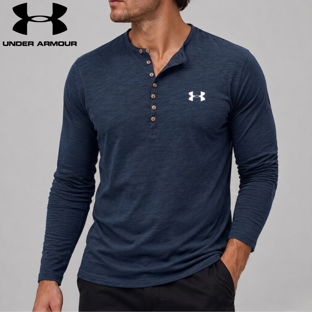 Long-Sleeve Henley || Clearance Sale