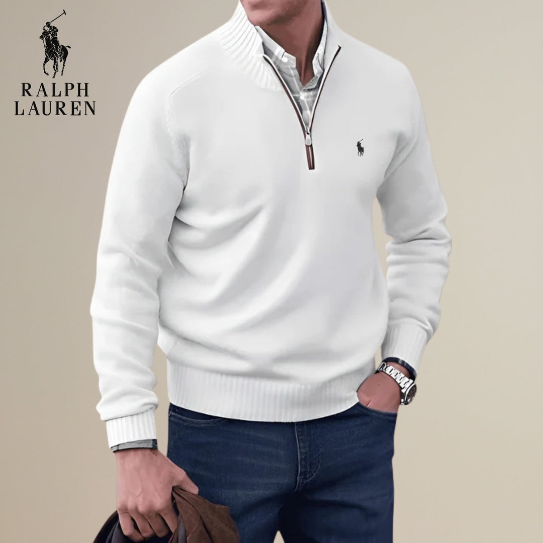 Knitted Half-Zip Sweater || Clearance Sale
