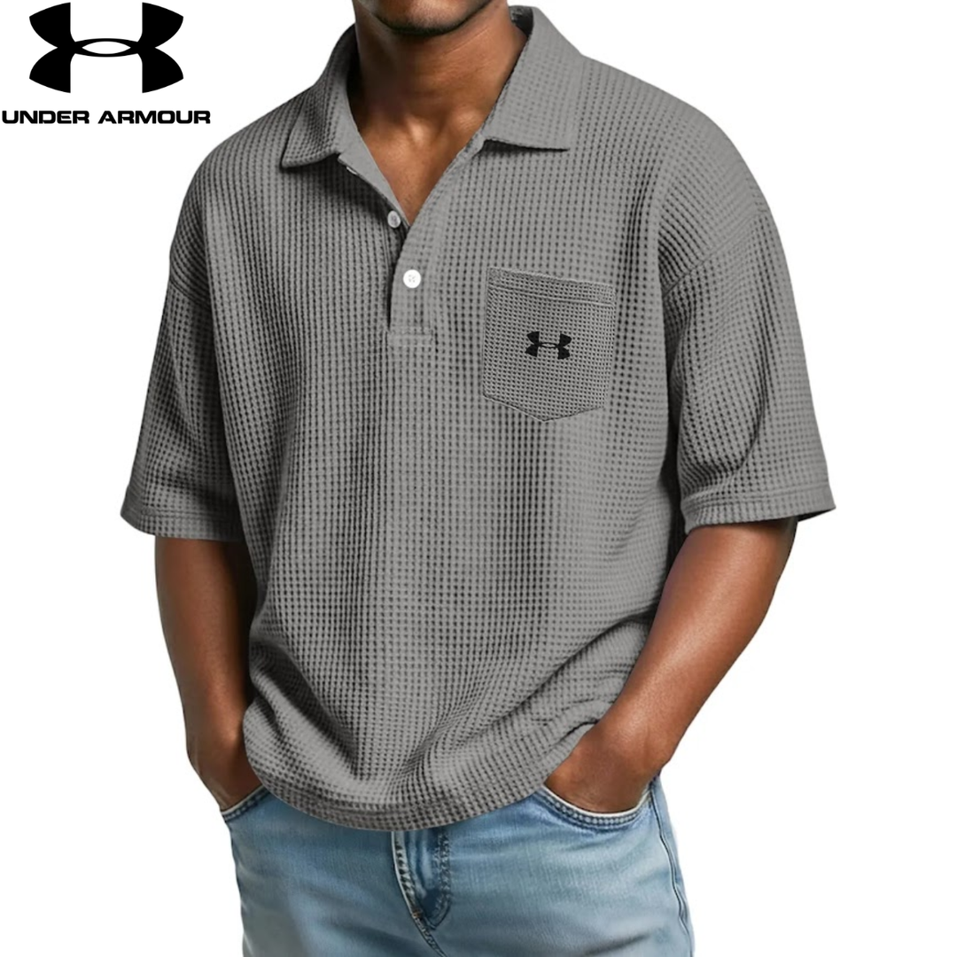 Textured Short-Sleeve Polo || Clearance Sale