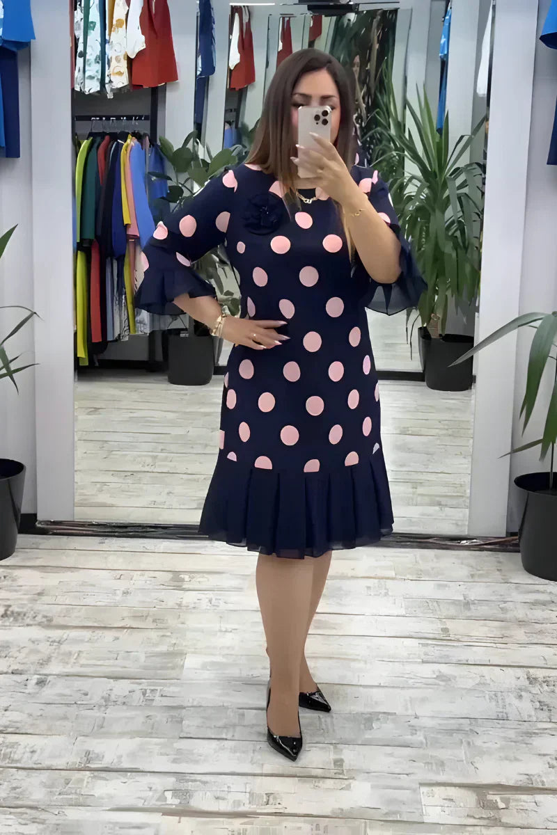 FLEUR™ | Elegant midi dress with a flattering fit and timeless style