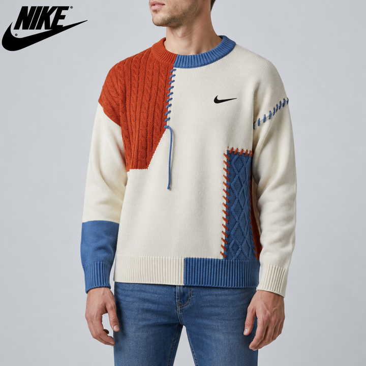 Casual Patchwork Sweater || Clearance Sale