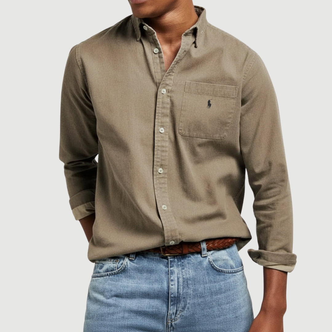 Linen Button-Up Shirt - CLEARANCE SALE