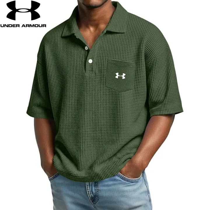 Textured Short-Sleeve Polo || Clearance Sale