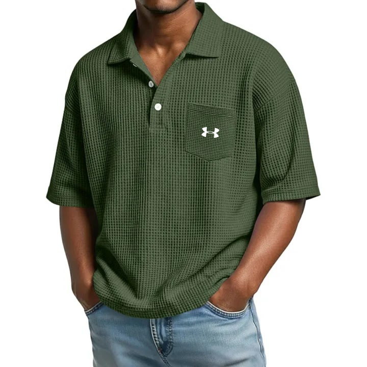 Textured Short-Sleeve Polo - Clearance Sale