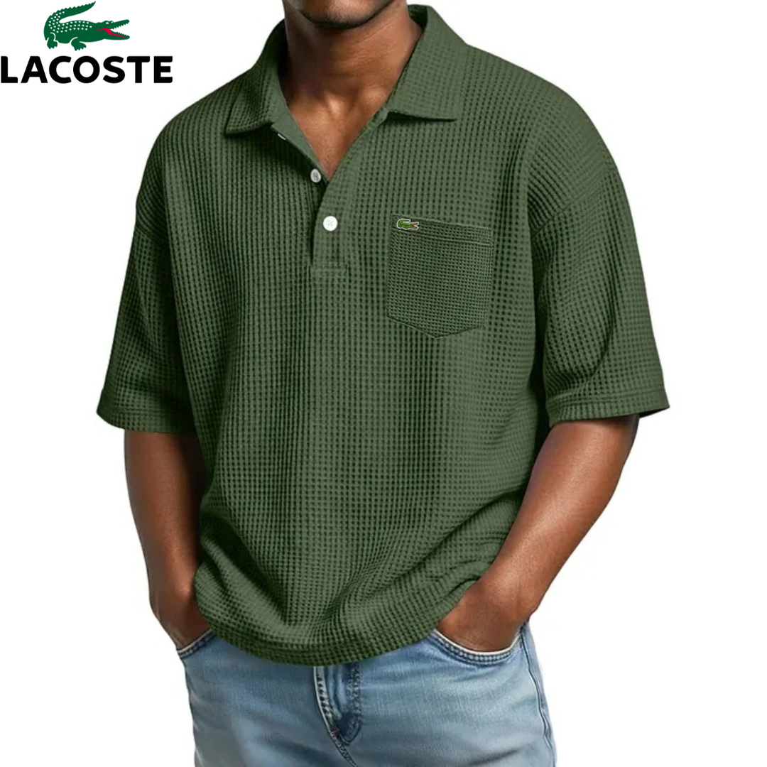 Textured Short-Sleeve Polo || Clearance Sale