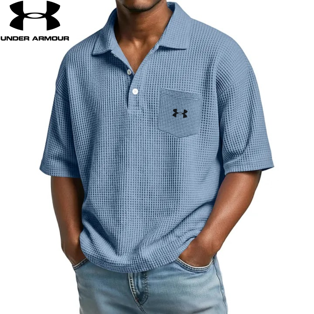 Textured Short-Sleeve Polo || Clearance Sale