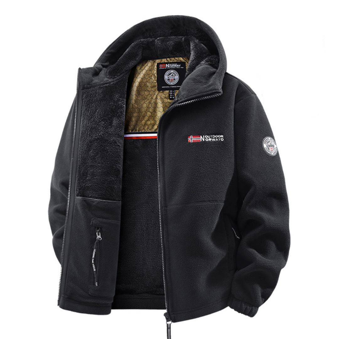 Thermal Hooded Fleece Jacket || Clearance Sale