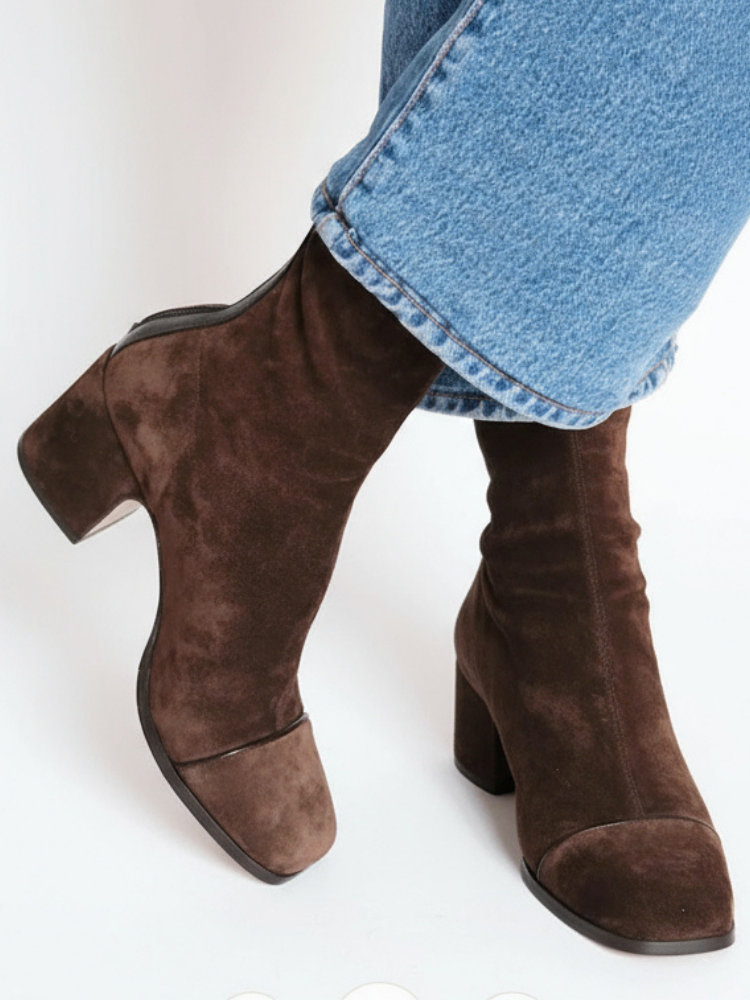 Classic Suede Ankle Boots - Clearance Sale