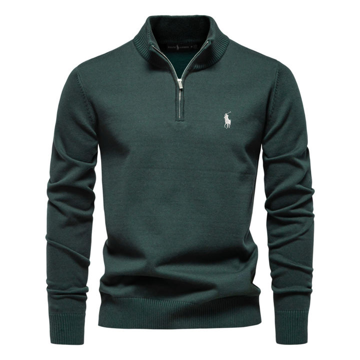 Premium Half-Zip Knit Sweater - Clearance Sale