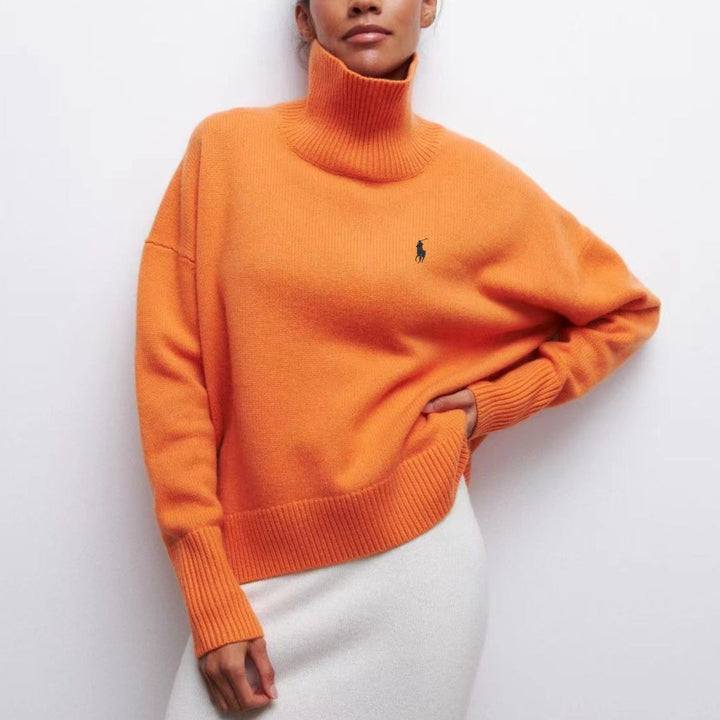 Soft Knitted Turtleneck Sweater || Clearance Sale