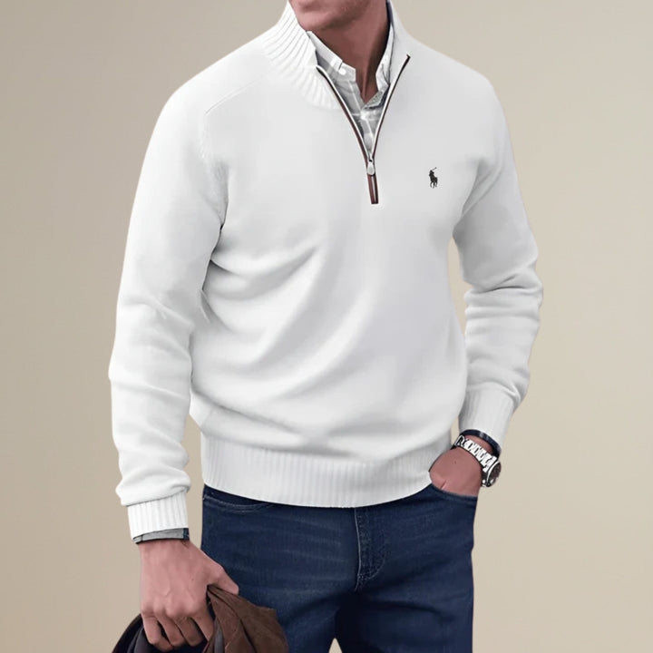Knitted Half-Zip Sweater - Clearance Sale