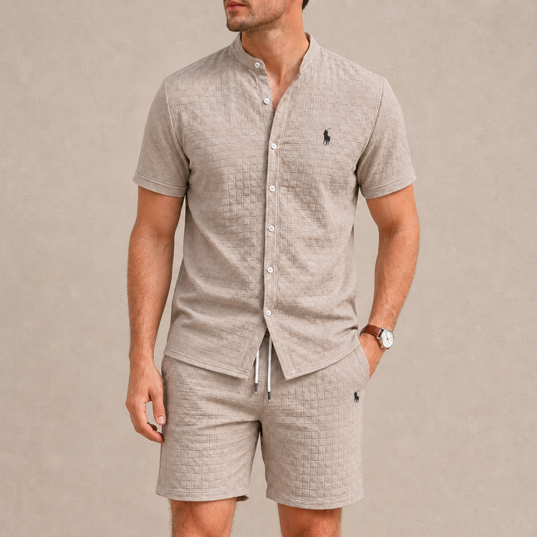Mandarin Collar Summer Set - Clearance Sale