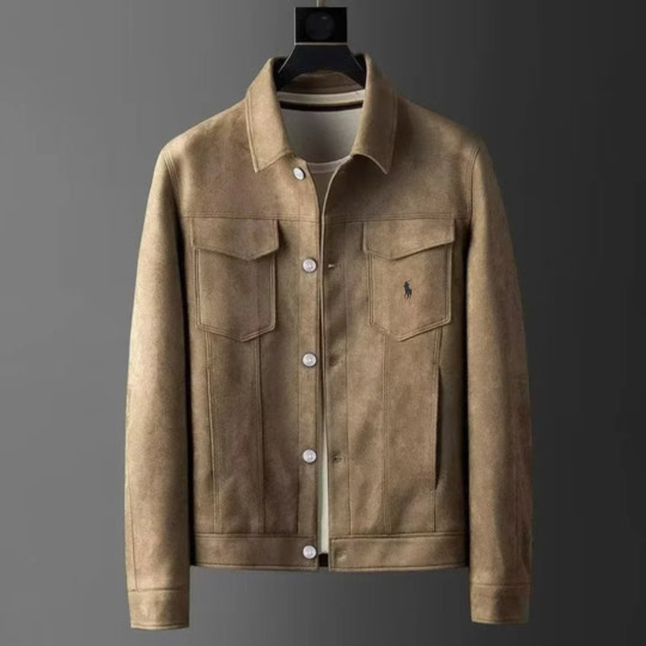Classic Suede-Style Utility Jacket - Clearance Sale