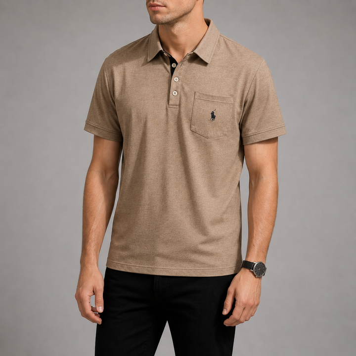 Textured Piqué Pocket Polo - Clearance Sale