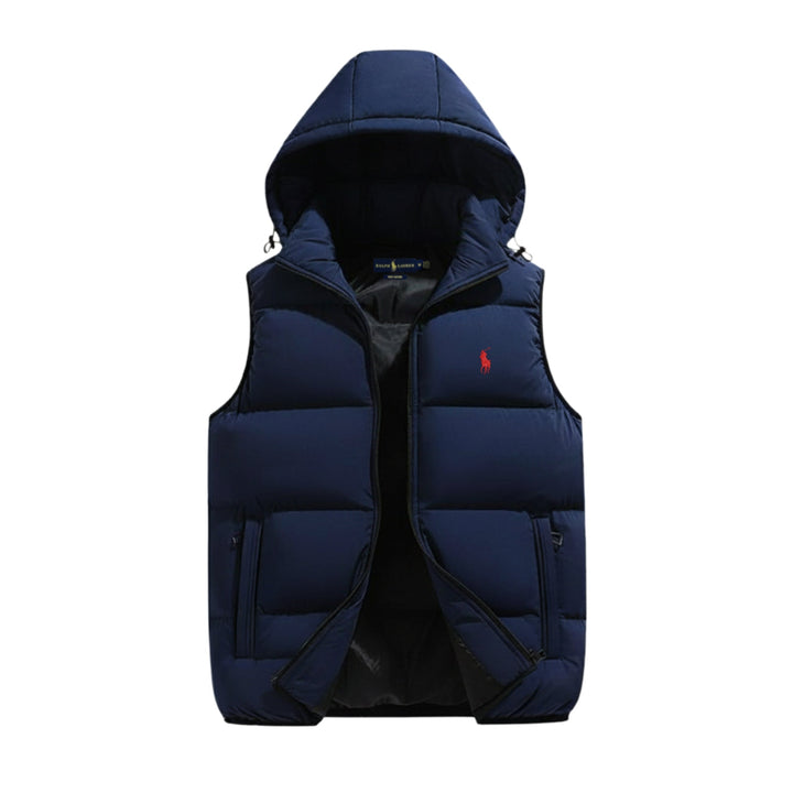 Padded vest with hood - Clearance Sale