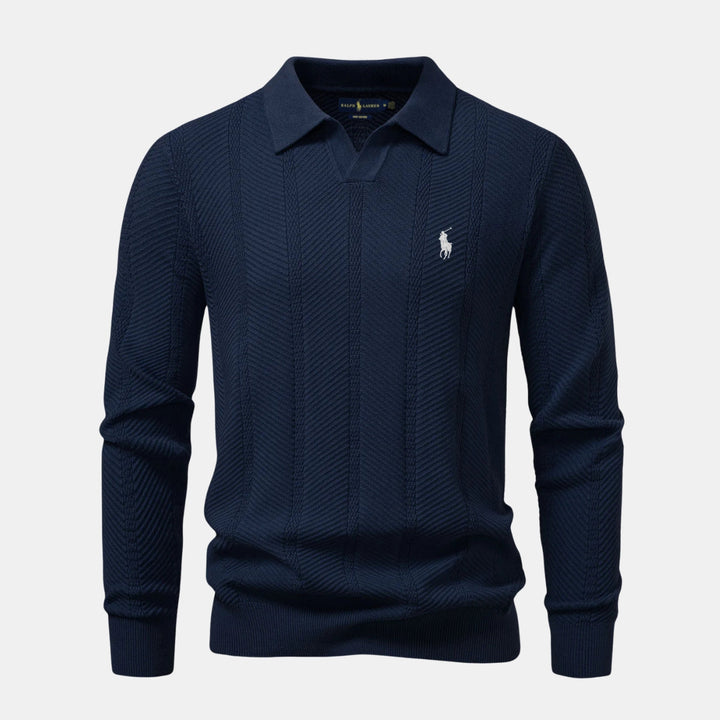 Knitted Polo Sweater - CLEARANCE SALE