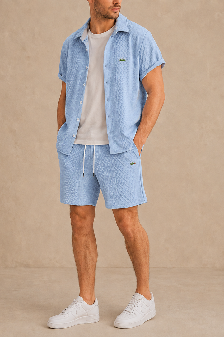 Summer Knit Shirt and Short Set - Clearance Sale