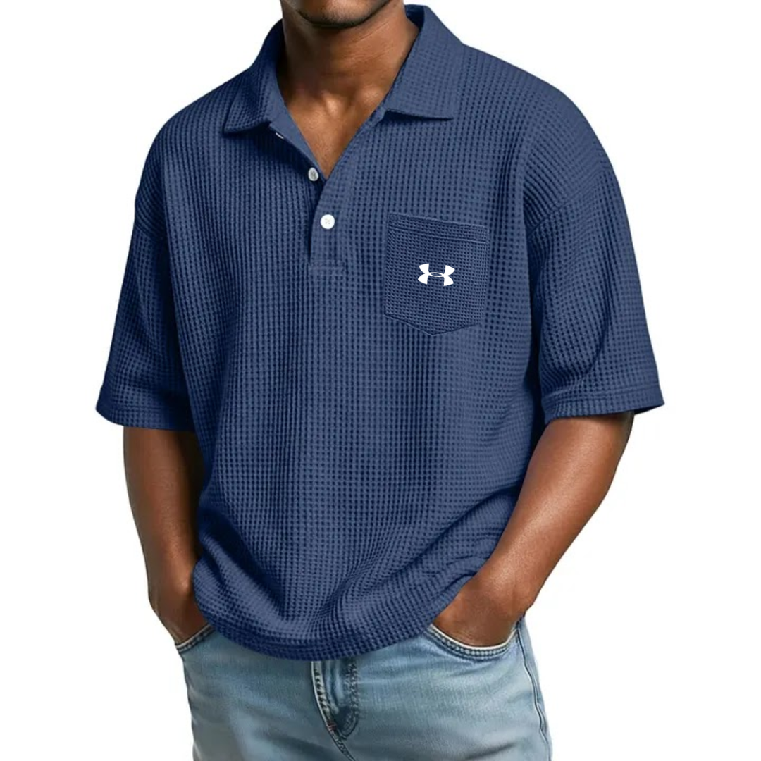 Textured Short-Sleeve Polo - Clearance Sale