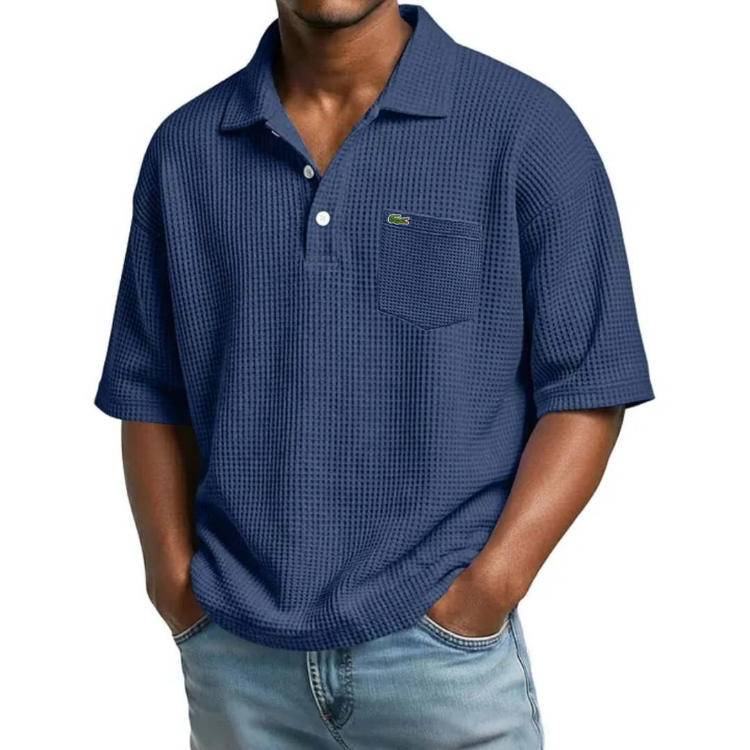 Textured Short-Sleeve Polo - Clearance Sale