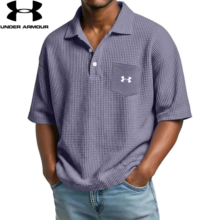 Textured Short-Sleeve Polo || Clearance Sale