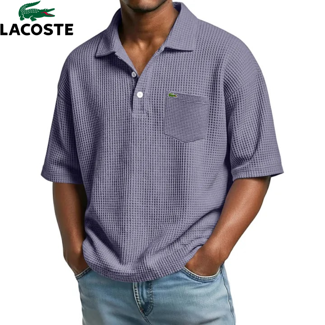 Textured Short-Sleeve Polo || Clearance Sale