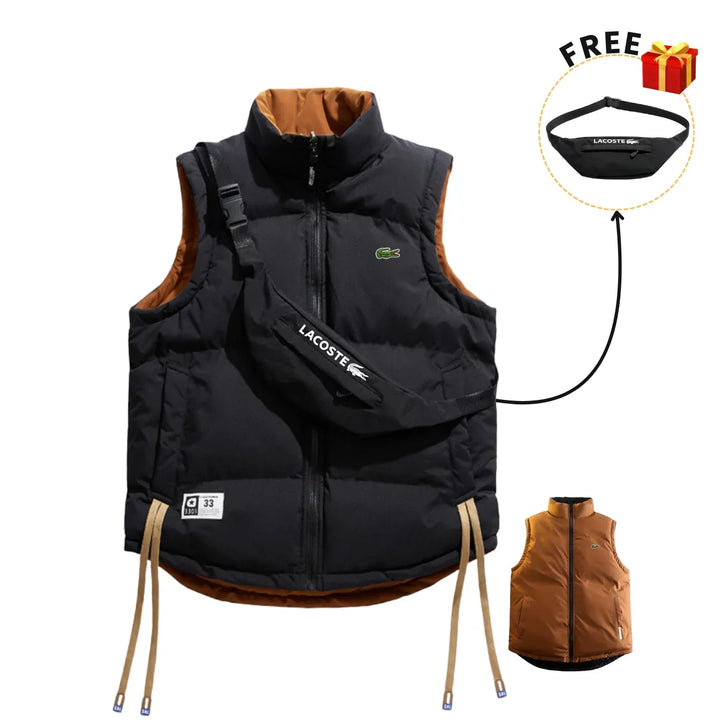 Reversible Insulated Vest with FREE Shoulder Bag || Clearance Sale