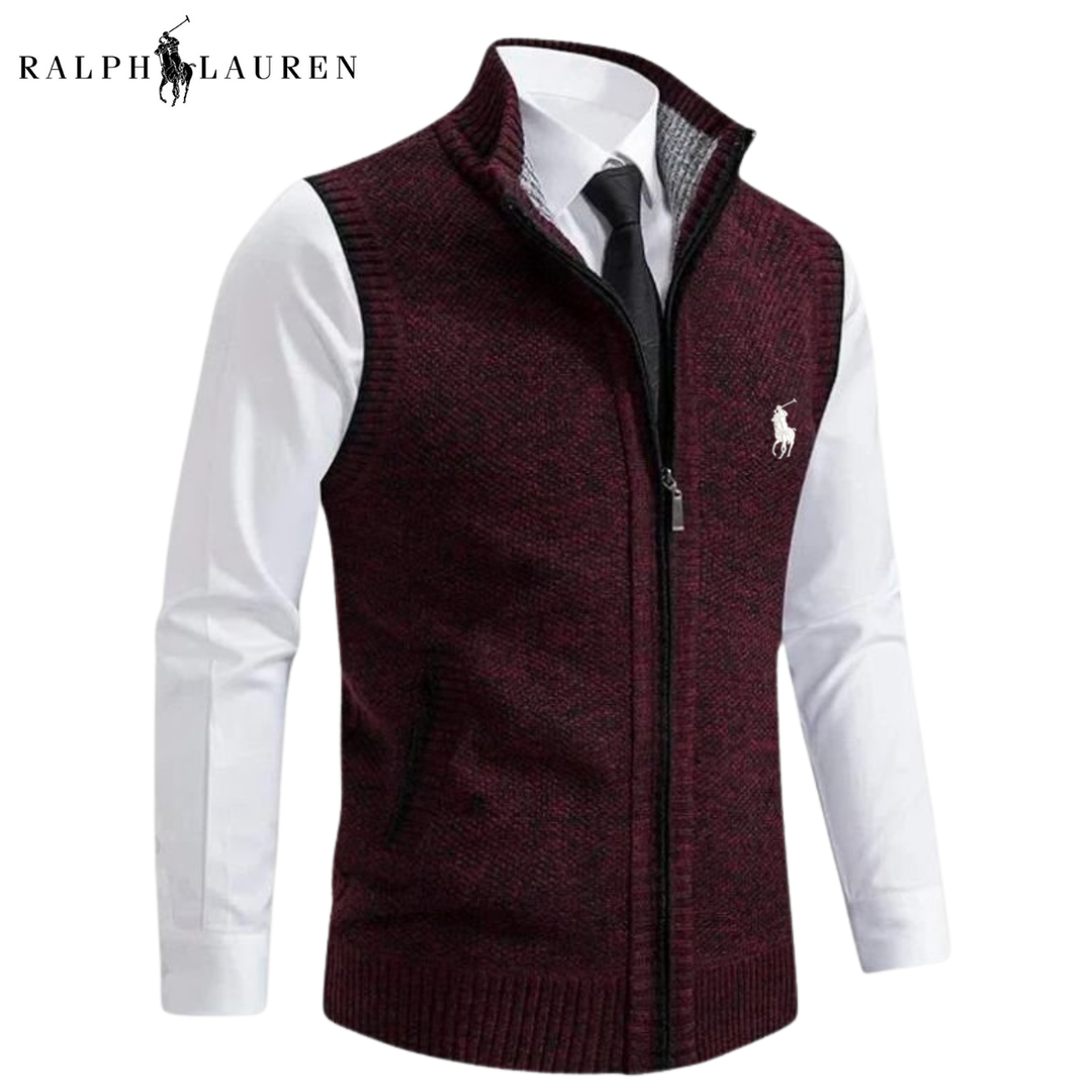 Men Classic Knit Zip-Up Vest || Clearance Sale