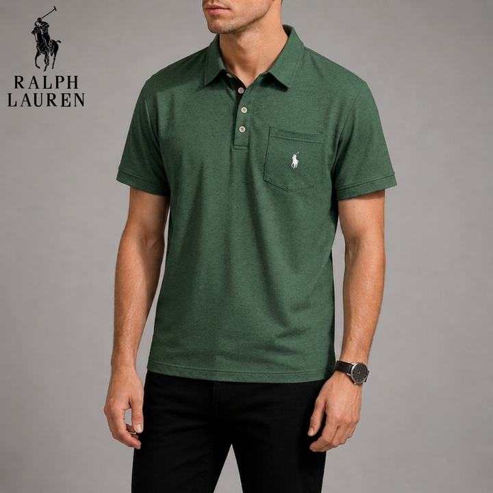 Textured Piqué Pocket Polo || Clearance Sale