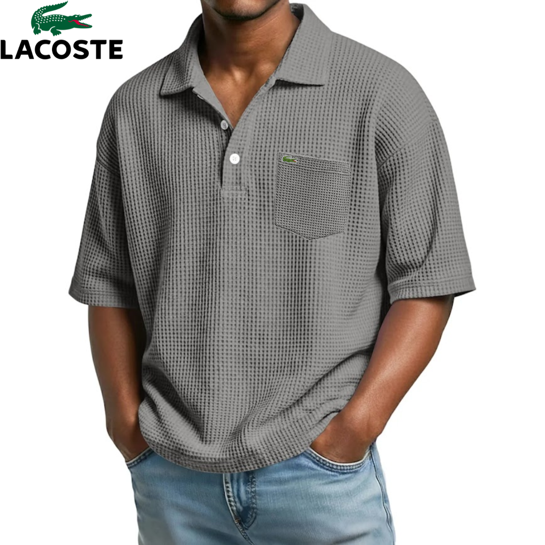Textured Short-Sleeve Polo || Clearance Sale