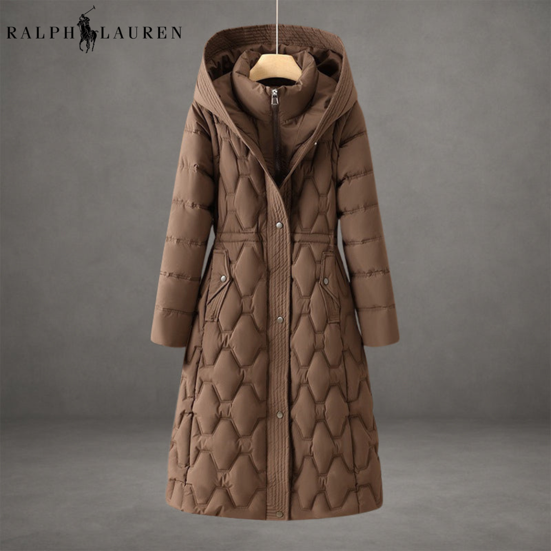 Long Quilted Hooded Winter Coat || Clearance Sale
