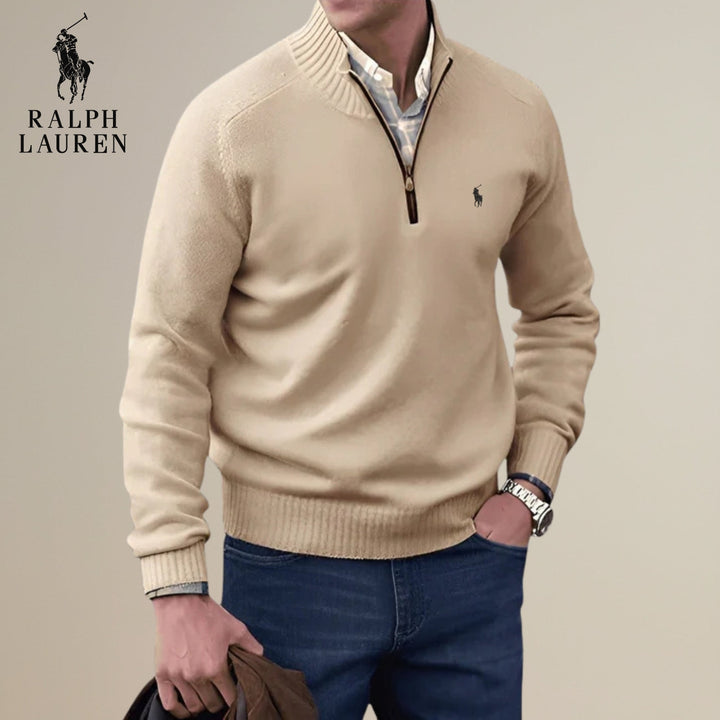 Knitted Half-Zip Sweater || Clearance Sale