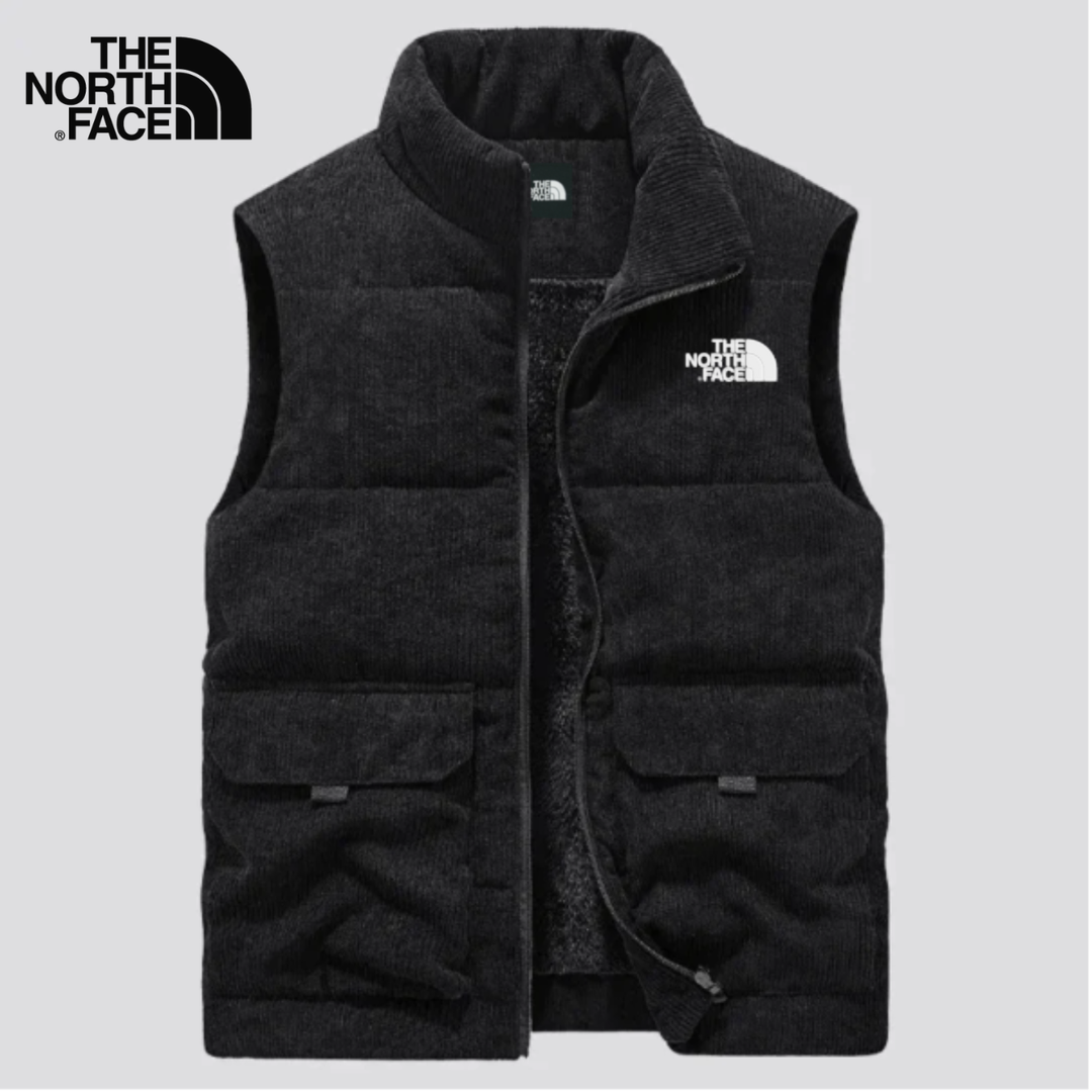 Corduroy Insulated Vest with Plush Lining - Clearance Sale