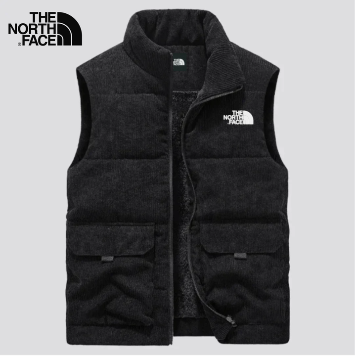 Corduroy Insulated Vest with Plush Lining - Clearance Sale