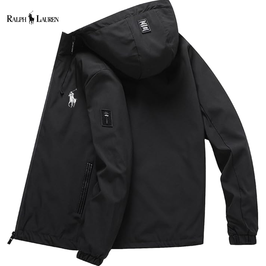 Urban-Style Technical Hooded Jacket
