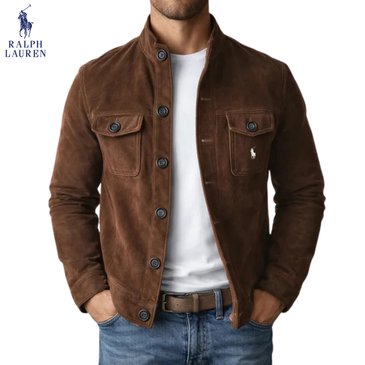 Classic Suede-Style Button Jacket || Clearance Sale